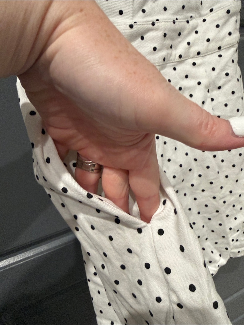 Flying Tomato White Polka Dot Ruffle Romper - Picture 4 of 5